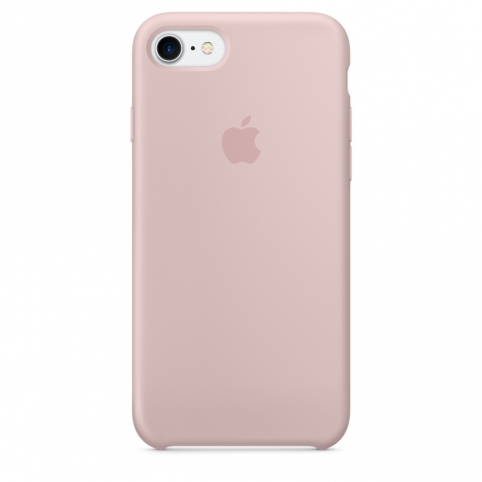 Силиконовый чехол для iPhone 7, цвет «розовый песок»