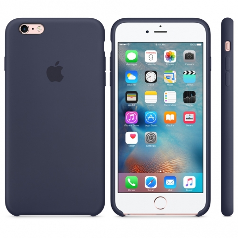 Силиконовый чехол для iPhone 6 Plus/6s Plus, тёмно-синий цвет