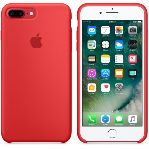 Силиконовый чехол для iPhone 7 Plus, (PRODUCT)RED