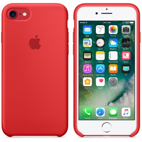 Силиконовый чехол для iPhone 7, (PRODUCT)RED