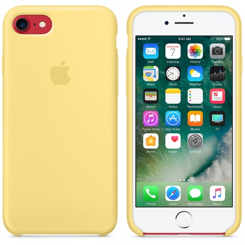 Силиконовый чехол для iPhone 7, цвет «жёлтая пыльца»