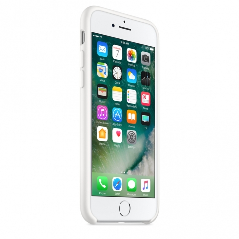 Силиконовый чехол для iPhone 7, белый цвет