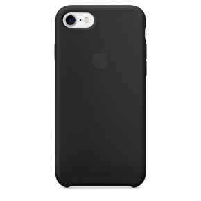 Силиконовый чехол для iPhone 7, чёрный цвет