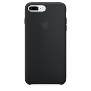 Силиконовый чехол для iPhone 7 Plus, чёрный цвет