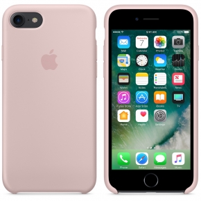 Силиконовый чехол для iPhone 7, цвет «розовый песок»